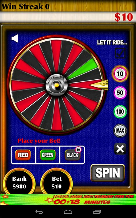 roulette app free.